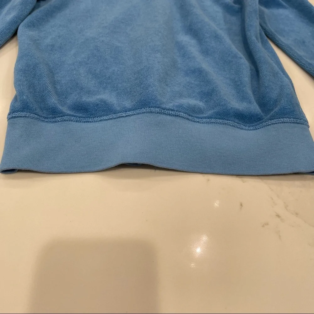 Juicy Couture blue terry cloth zip up hoodie with silver “J” - Picture 11 of 16